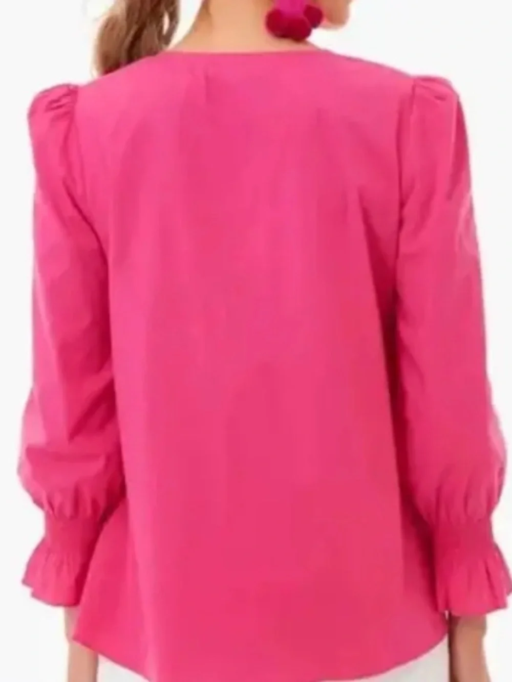 Tuckernuck x Pomander Place Hot Pink Easton Blouse